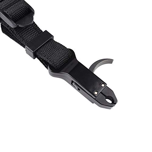 Archery Compound Bow Release Aid Trigger Caliper Shooting Camo/Black Design - Adjustable Black Wrist Strap (Pack Of 1) #TOP4