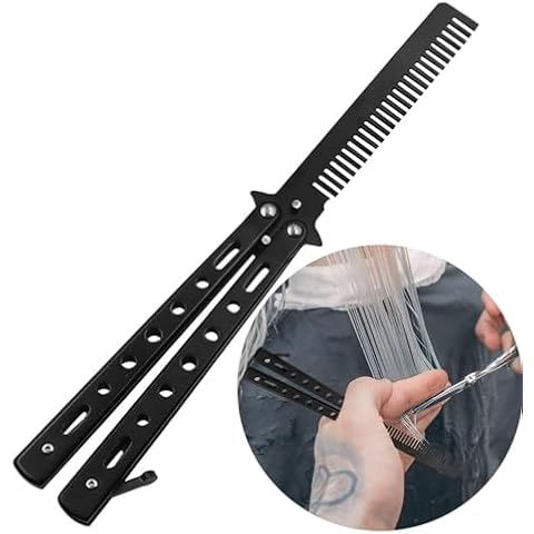 Fizzix Stainless Steel Butterfly Comb for Grooming Cover