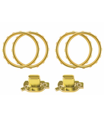 Image of Ceozon Replacement Joystick Rings Accessories Kit for Xbox Elite 2 Controller Xbox One Elite Controller Series 2, Included Sharing Button, Screwdriver Gold