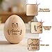 Personalized Wooden Easter Egg 2026 Custom Engraved Easter Egg Shaker with Name First Easter Gift for Birthday Easter Basket Stuffers