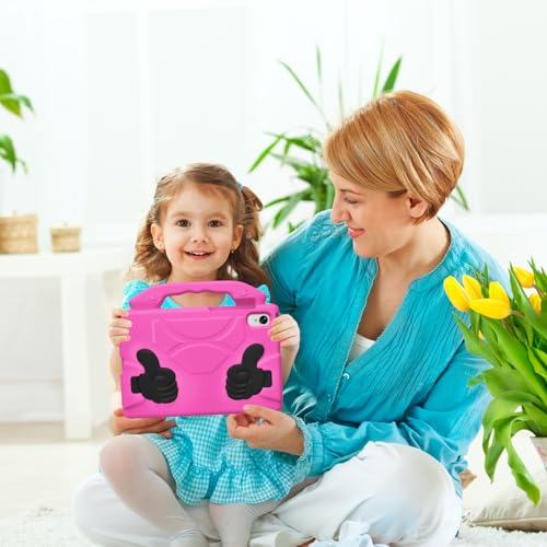 Sfulatdc Kids Tablet Case with Handle and Kickstand Lightweight Shockproof Cover Compatible with Samsung Galaxy Tab S9/S10 FE/S10 Lite/S11 Rose by Sfulatdc - Image 5