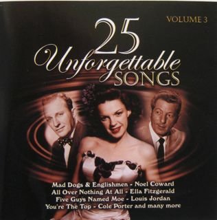 25 Unforgettable Songs Volume 3 [Unknown Binding]