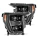 AlphaRex 21-22 Ford F150 PRO-Series Projector headlights Alpha-Black w/Activ Light/Seq Signal