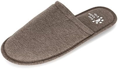 Sunshine CodeMen's Memory Foam Cotton Washable Slippers with Matching Travel Bag for Home Hotel Spa Bedroom