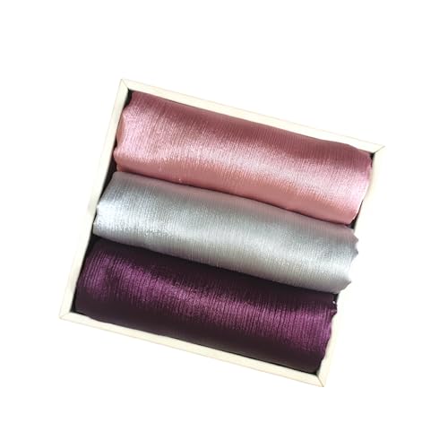 Image of Premium Muna Satin Hijab | Pack of 3 | 200 cm x 70 cm | Elegant Choice for All Occasions - Parties, Weddings & Festivals |