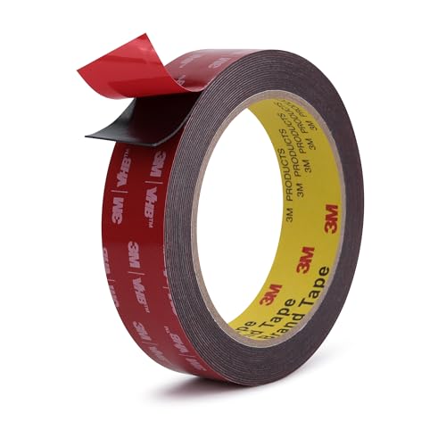Image of Double Sided Tape Heavy Duty Mounting Tape 1 inch x 18Ft Made of 3M 5925 Strong Adhesive Waterproof Foam Tape Perfect for Automotive Home Office Decor Indoor and Outdoor Walls