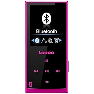 Lenco Xemio 760 BT – Bluetooth MP3-speler – 8 GB MP3-speler – opslagruimte uitbreidbaar met Micro SD – geïntegreerde LI-ion-batterij – dicteerapparaat – roze