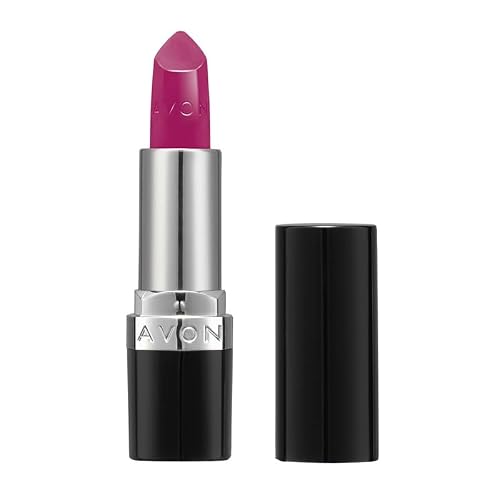 AVON Barra de Labios Ultra Creamy Dream Fucsia - Color Cremoso, Intenso y Conformatable - Enriquecido con Vitamina E, Aceite de Aguacate y Aceite de Sésamo - SPF 15 - Tono Fucsia