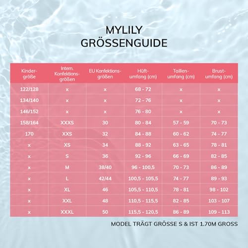 Foto von MYLILY Perioden Bikinihosen für Damen | Perioden Bademode zum Schwimmen | High Waist Bikinihose | Period Swimwear | XL