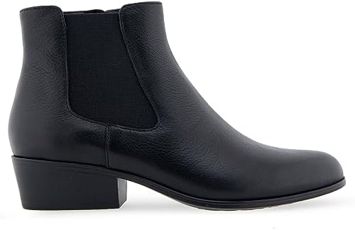 Aerosoles Women's CERROS Mid Calf Boot, Black Leather, 10.5 Wide | Image 5