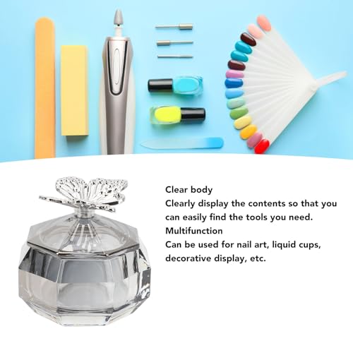 Cryfokt Recipiente de Vidrio para Uñas Acrílicas miniatura 2