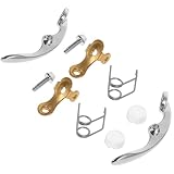 KOCKSHION Trompetenpflegeset 10 teilig Metall Wasserklappen Ersatzteile mit Federn und Schrauben für Trompete, geeignet für Blasinstrumente, zur Wartung und Klangoptimierung