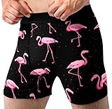 Random Stock Apparel Men’s Funny Boxer Briefs – Soft, Breathable Fabric with Bold Humor Prints, Perfect for Husband or Groomsmen Gifts, Pink Flamingo, X-Large