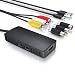 Produktbild CSL - RCA auf HDMI Konverter - AV Composite Adapter - kompatibel zu Pal und NTSC - Ausgabe 720p und 1080p FullHD - Ladekabel - für Videokameras Videorekorder Spielekonsolen - Audio Video Adapter