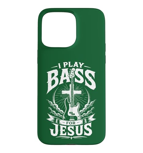 I Play Bass For Jesus�A�x�[�X�M�^�[�A�N���X�`�����x�[�V�X�g �X�}�z�P�[�X iPhone 15 Pro Max �p