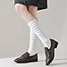 JORMATT Women Slouch Socks Thick Boot Socks Soft Extra Long Knee High Scrunch Socks Size 5-10