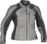 Halvarssons Arvika Giacca tessile moto da donna, grigio/nero, 38