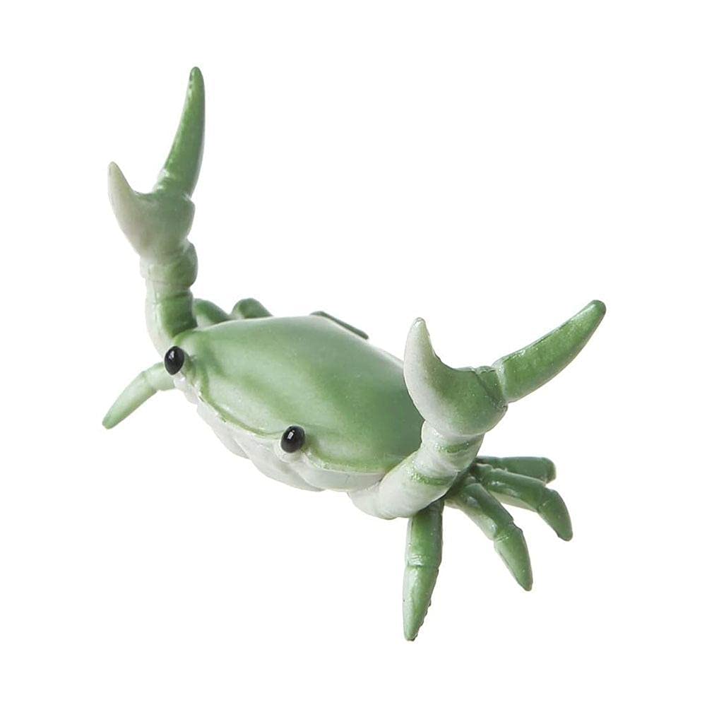 Green Pen Holder For Desk Creative Cute Crab Pen Holder Weightlifting Crabs Penholder Bracket Storage Rack Gift Stationery (Green)