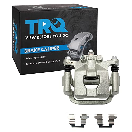 Image of TRQ Rear Right Brake Caliper w /Bracket Passenger Side | For 2007-2012 Nissan Altima 2007-2008 Maxima