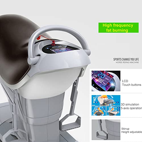 Máquina eléctrica de equitación con 20 velocidades, ajuste de vibración, pantalla LCD para ejercicio y entrenamiento físico para pérdida de peso en abdomen y parte superior del cuerpo miniatura 3