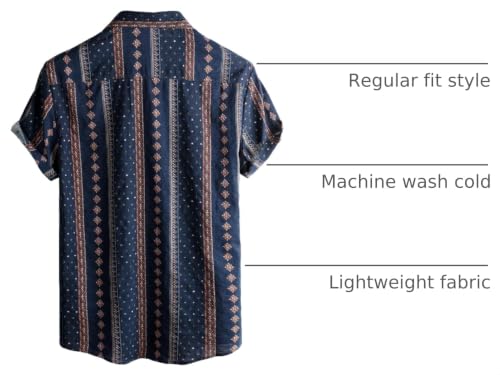 Image of VATPAVE Mens Casual Hawaiian Floral Shirts Short Sleeve Button Down Tropical Shirts Beach Summer Shirts