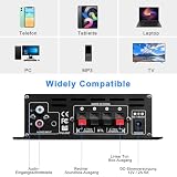 AK - 380 40W + 40W Max HiFi Wzmacniacz 400W Bluetooth 5.0 Mini Odbiornik Stereo Audio Amp 2.0 Kanał, z zasilaniem 5a 12v dla rodzinnych barów