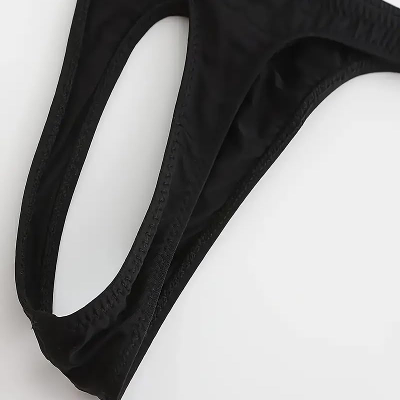 2 Pcs Men's Fashion Lowrise Underwear, Comfortable Stretch Thongs4