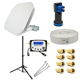 Leistungsstarke Universal LNB von der Marke Premium X, Digital | HDTV | Full HD | 3D | UltraHD | 4K | 8K | Sky, Anzahl Teilnehmer: 4