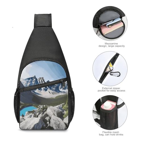 Morrales Sling Bag Ligero Cruzado para Senderismo miniatura 5