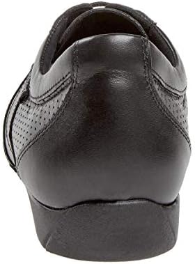 Chaussure derby pour femmes à lacets en cuir verni noir talon 3 Chaussure derby pour femmes à lacets en cuir verni noir talon 3
