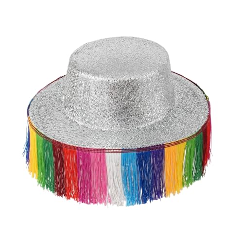 Chapeau de cowgirl respirant à franges scintillantes pour banquet