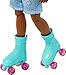 Mattel Karma’s World Roller Skating Karma Doll with Dog Figure, Set Includes Collectible Record & Accessories