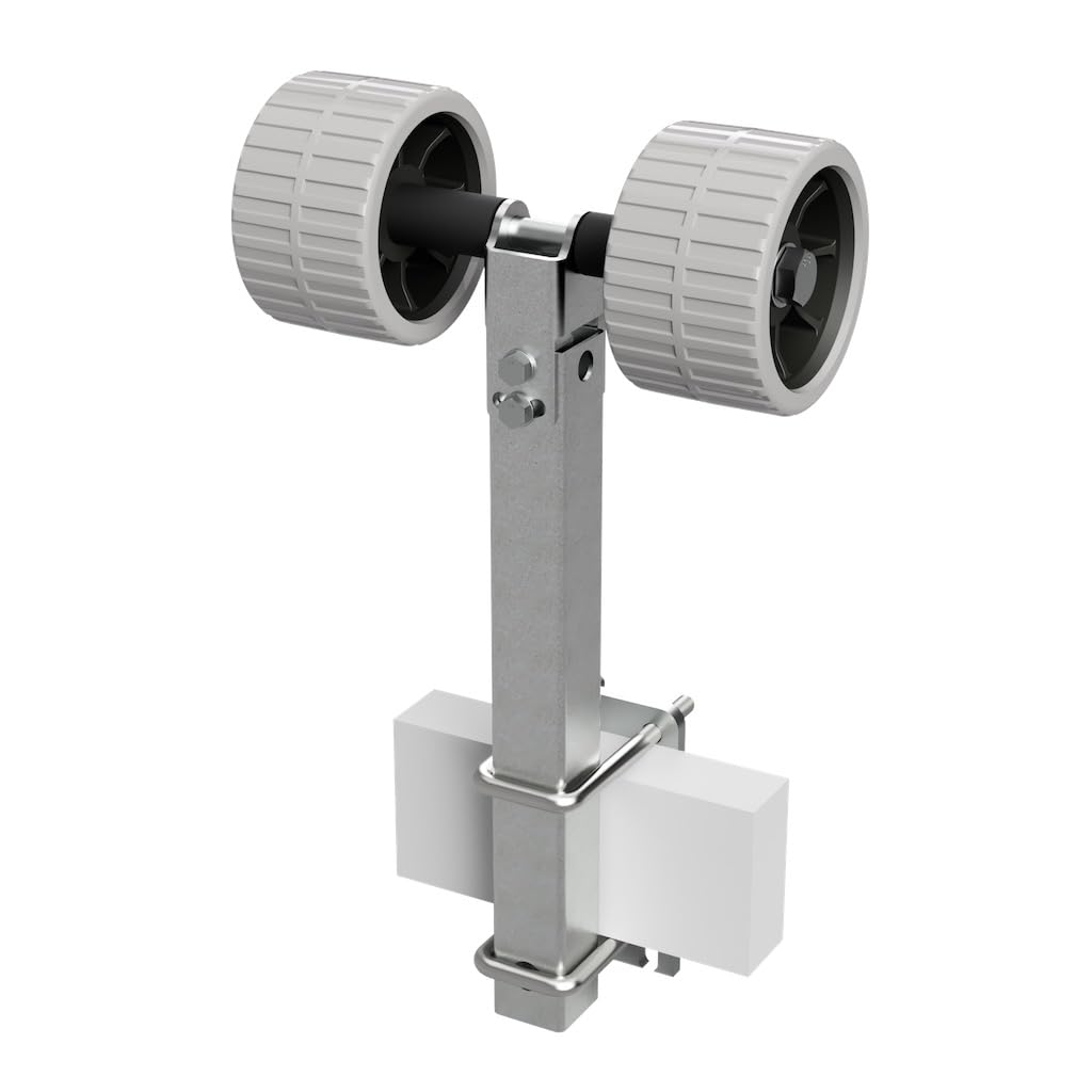 SUPROD 2er Pendelrollen Sliprollen Sliphilfe Bootstrailer Eva Ø 120 mm