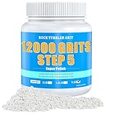 Rock Tumbler 12000 Polishing Grits - Aluminum Oxide Grits, Step 5 Grit - Premium Polishing Refill for Final Shine & Smoothing, 1 Lb Tumbler Media for Enhanced Rock Luster