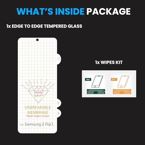 Image of ArmourPro Screen Protector for Samsung Galaxy Z Flip 7, Premium Ultra Thin TPU Front Membrane Guard, Bubble-Free, Edge to Edge Coverage, Fingerprint Friendly | Crystal Clear, 1 Pack