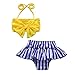 Produktbild Baby Mädchen Badebekleidung Gestreiften Bedruckten Bogen Bikini Badeanzug Beach Set