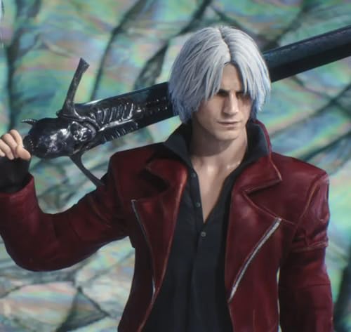 DMC Devil May Cry Dante Costume Maroon Leather Jacket3
