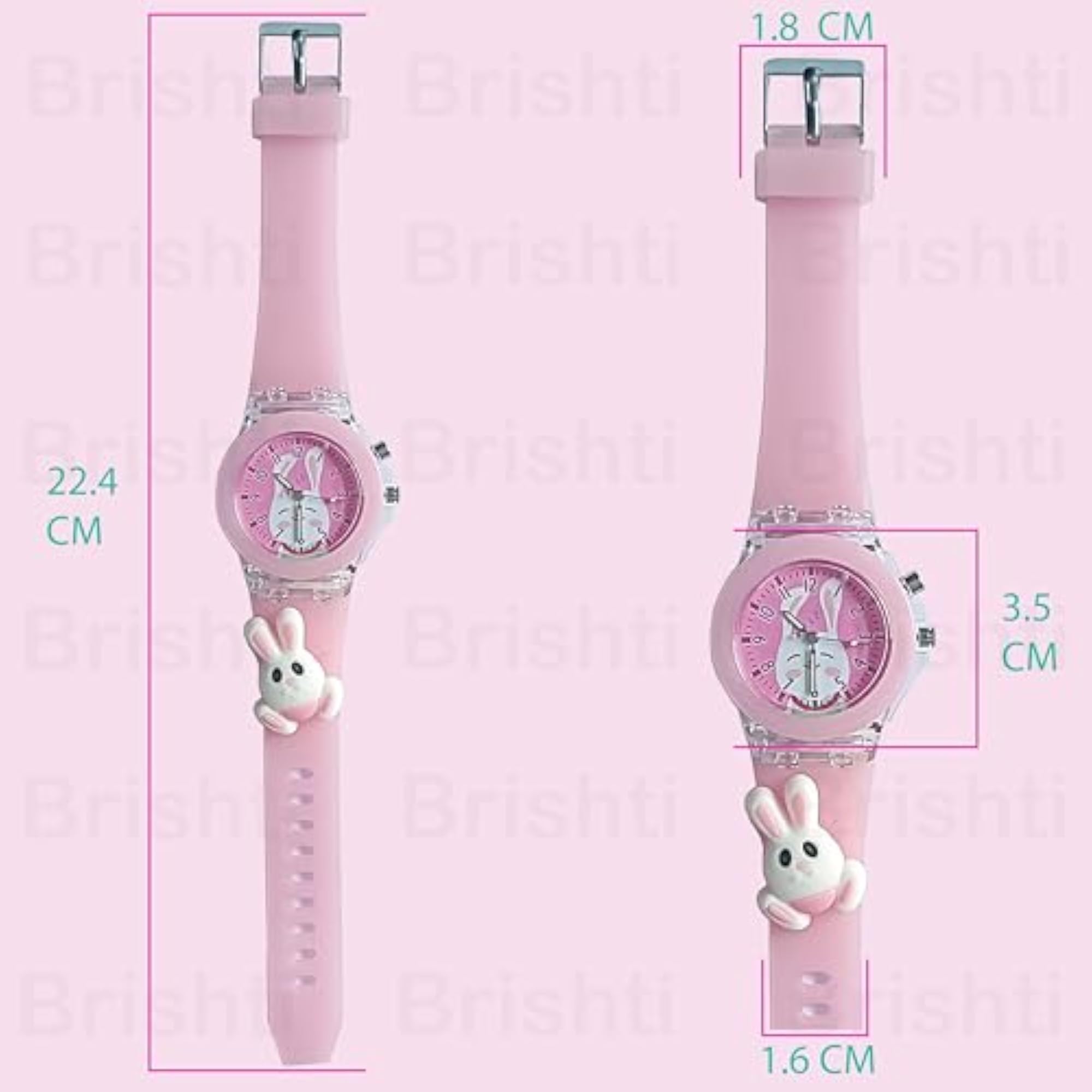 Kids 3D Cat Character Glowing Light Digital Wrist Watch