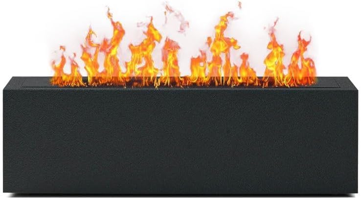 Diffusore per aromaterapia con effetto fiamma LED, spegnimento automatico, umidificatore a nebbia ad ultrasuoni per casa e ufficio