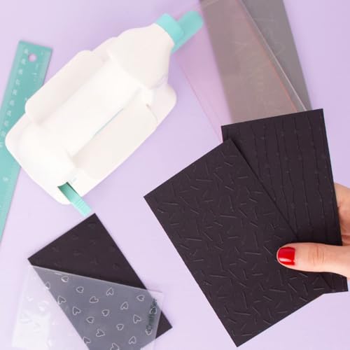 Craftelier - 25 Blatt Schwarzer A4 Karton 250gsm 92lb Glattes Dickes Papier zum Stanzen, Kartenbasteln, Scrapbooking, Handarbeiten und DIY