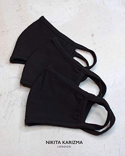 Stretch Sculpt Kids In Black Face Masks By Karizma Fabric Face Mask 3 Childrens Masks #TOP4