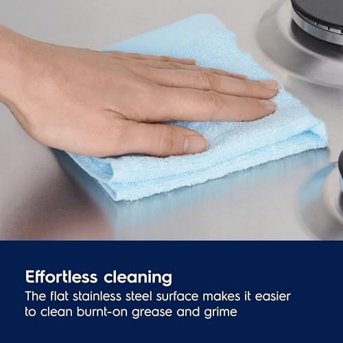 Electrolux KGE6633NOK Placa de gas de 60 cm y 3 zonas, Zona Wok, Mandos Frontales, Calor Instantaneo, Autoencendido electrónico, Termopar de Seguridad, inclue Inyectores para intercambio, Negro - imagen 6