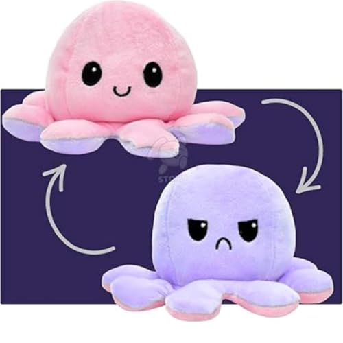 Image of Octopus Plushie Reversible Soft Toys for Kids | Plush Soft Toys for Baby Boys and Girls| Best Gift | Octopus Soft Toy for Kids (Multicolor)