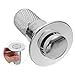 Hemobllo Bathroom Sink Strainer and Stopper Modern Abs Material Easy to Press Fit for Sinks No Tools Needed