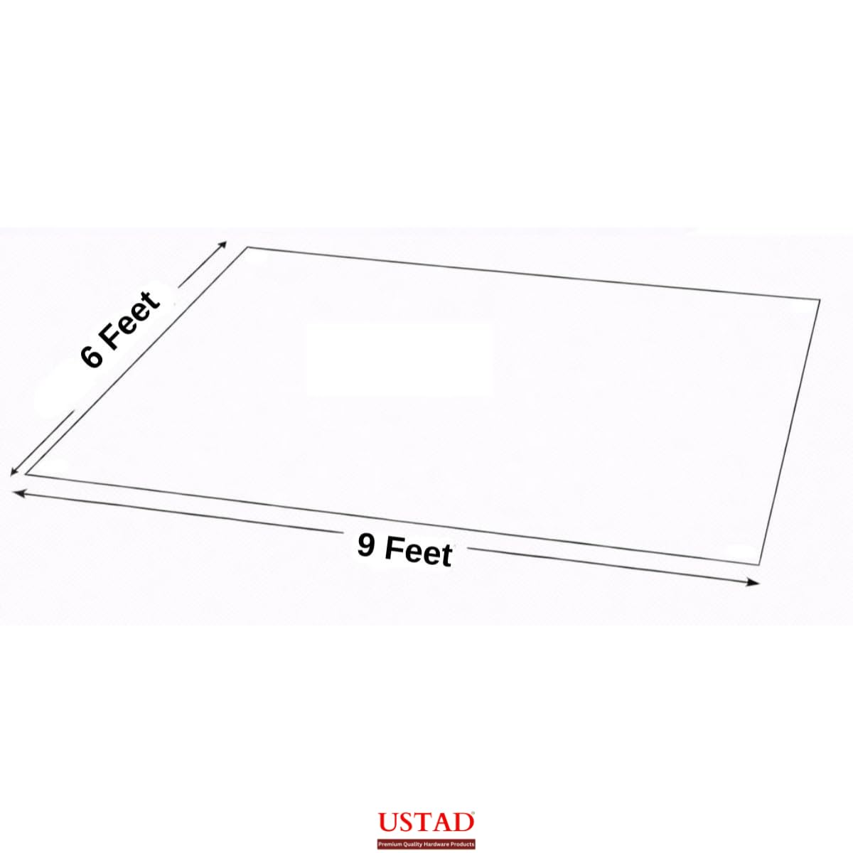 USTAD Waterproof Tarpaulin Sheet 9 x 6 Ft | 120 GSM Blue UV Resistant Tirpal/Tadpatri | Heavy Duty, Tear-Proof, Reusable Cover with Eyelets for Roof, Outdoor, Camping & Vehicle Use — Amazon image 2