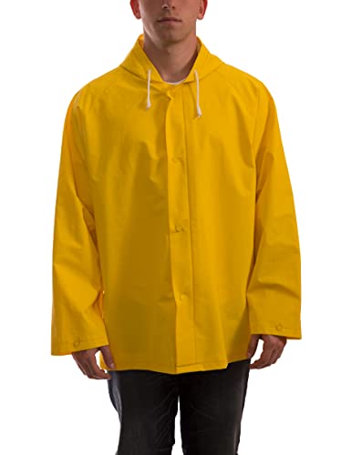 TINGLEY .35mm PVC/Polyester Storm Fly Front Jacket with Attached Hood