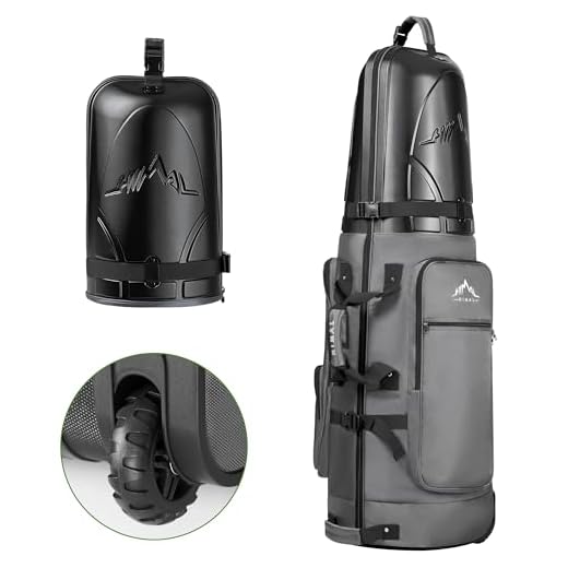 UNIHIMAL Golf Travel Bag with Hard Case Top, 1680D Heavy Duty Oxford Golf Travel Bags for Airlines with Wheels, Golf Club Travel Bags for Airlines