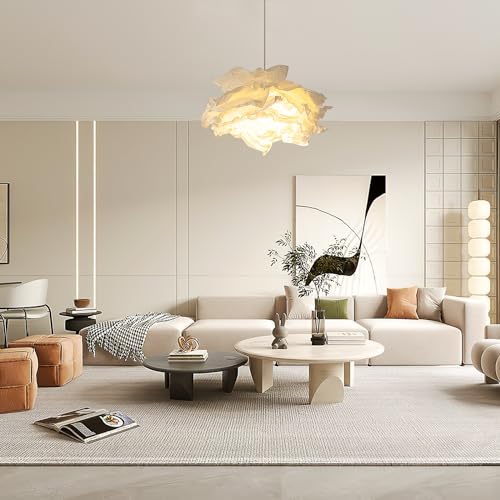 Image of Lamp Shades, Chandelier Shade, 16.5 inch x 16.5 inch Cloud Shape Chandelier Hanging Chandelier Light Fixture Light Shape Replacement for Chandeliers Wedding Decor