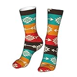Flechas Aztecas Navajo Tribal Retro Mujer Hombre Calcetin Para Correr Deporte Transpirable Calcetines De Running Anti-Rozaduras Calcetines De Atletismo Para Tenis Senderismo Maratón