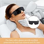 Laser Safety Glasses 2‑Pack – UV‑C and 190‑2000nm Wavelength Protection for Laser Hair Removal & IPL, Adjustable Fit, Anti‑Scratch Polycarbonate Lenses